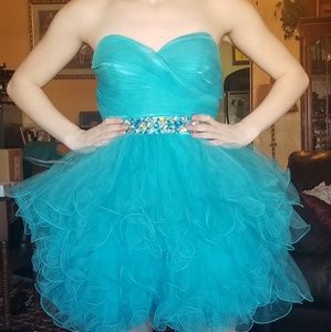Blue homecoming dress